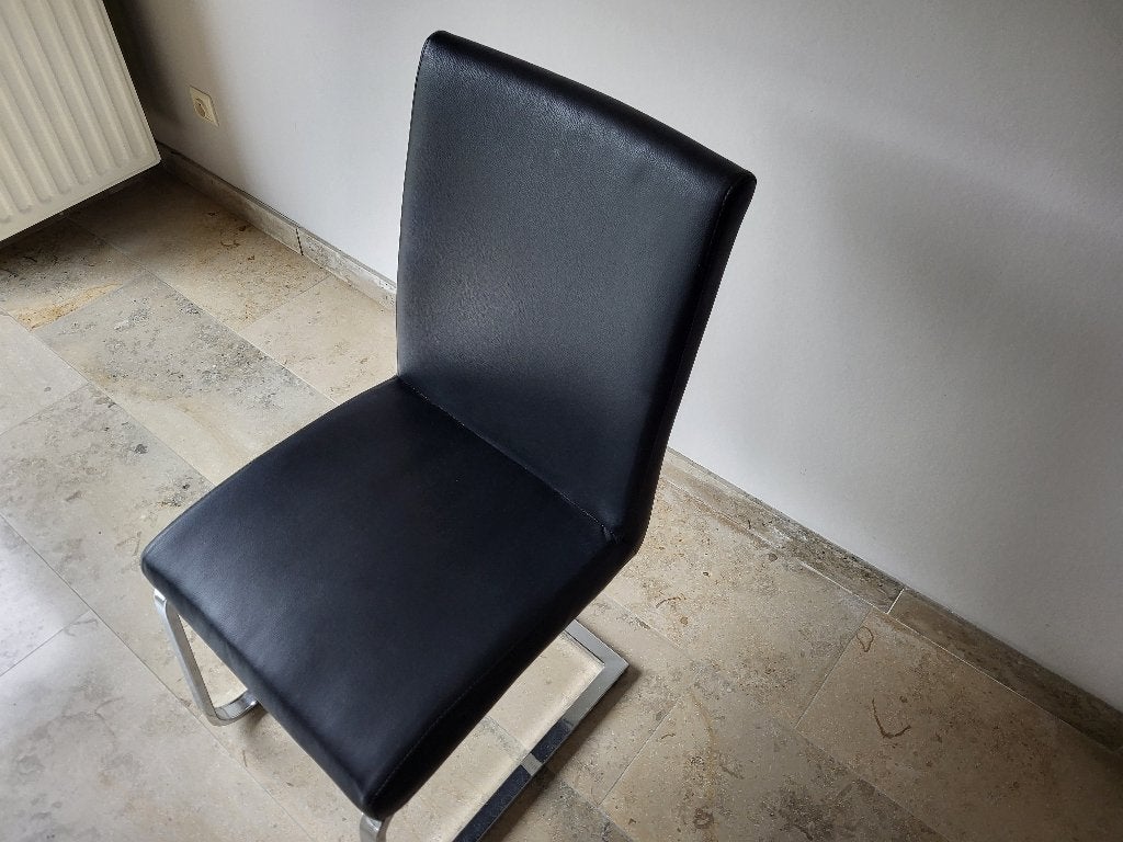 stoelen eetkamer, Maison & Meubles, Chaises, Métal, Enlèvement, Noir, Cinq, Six Chaises ou plus