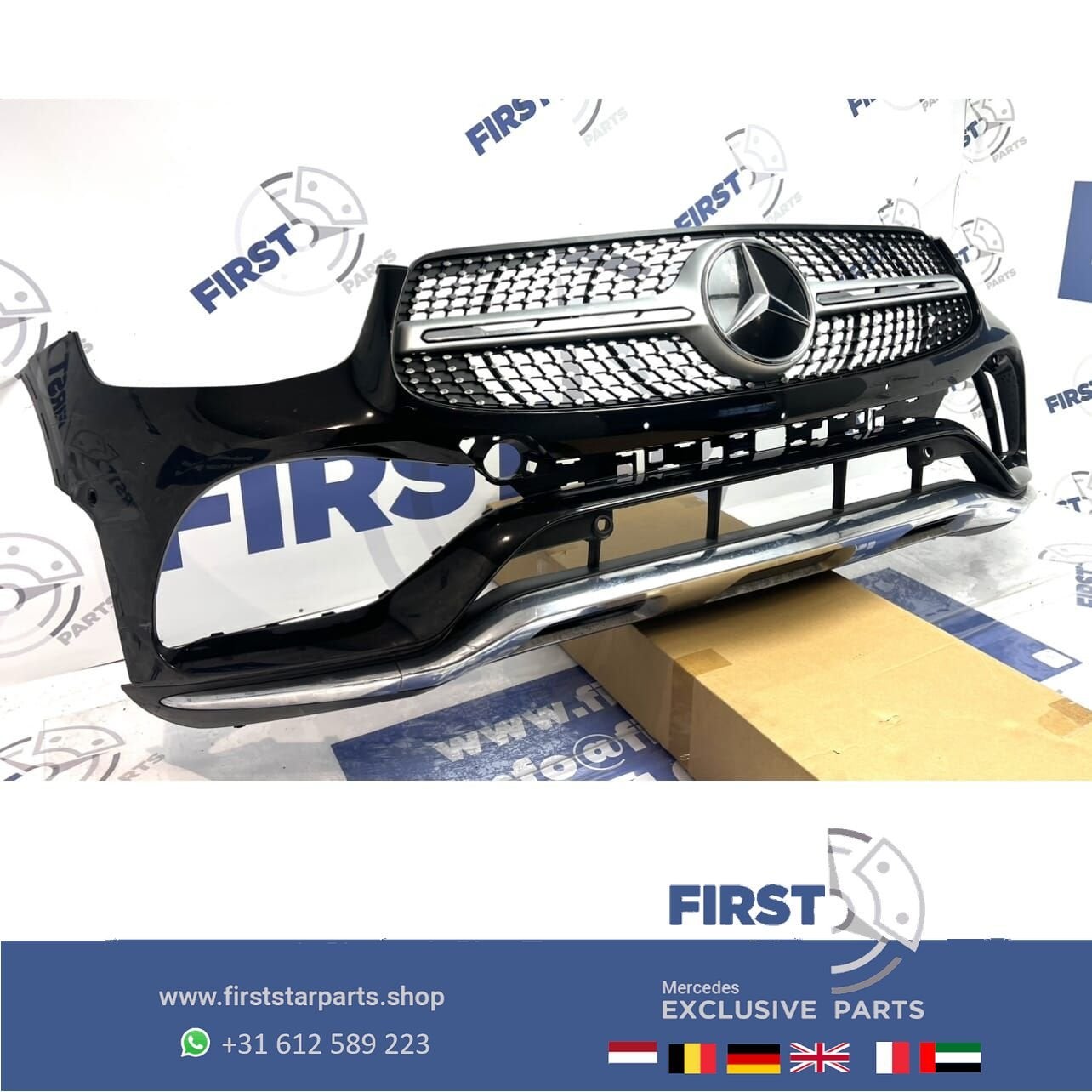 W253 BUMPER GLC AMG FACELIFT origineel Mercedes VOORBUMPER 2, Utilisé, -, Avant, -