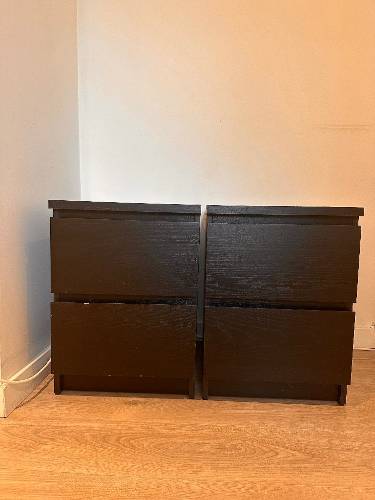 Ikea Malm ladekast met 2 lades, Maison & Meubles, 25 à 50 cm, Moins de 100 cm, Enlèvement, Utilisé