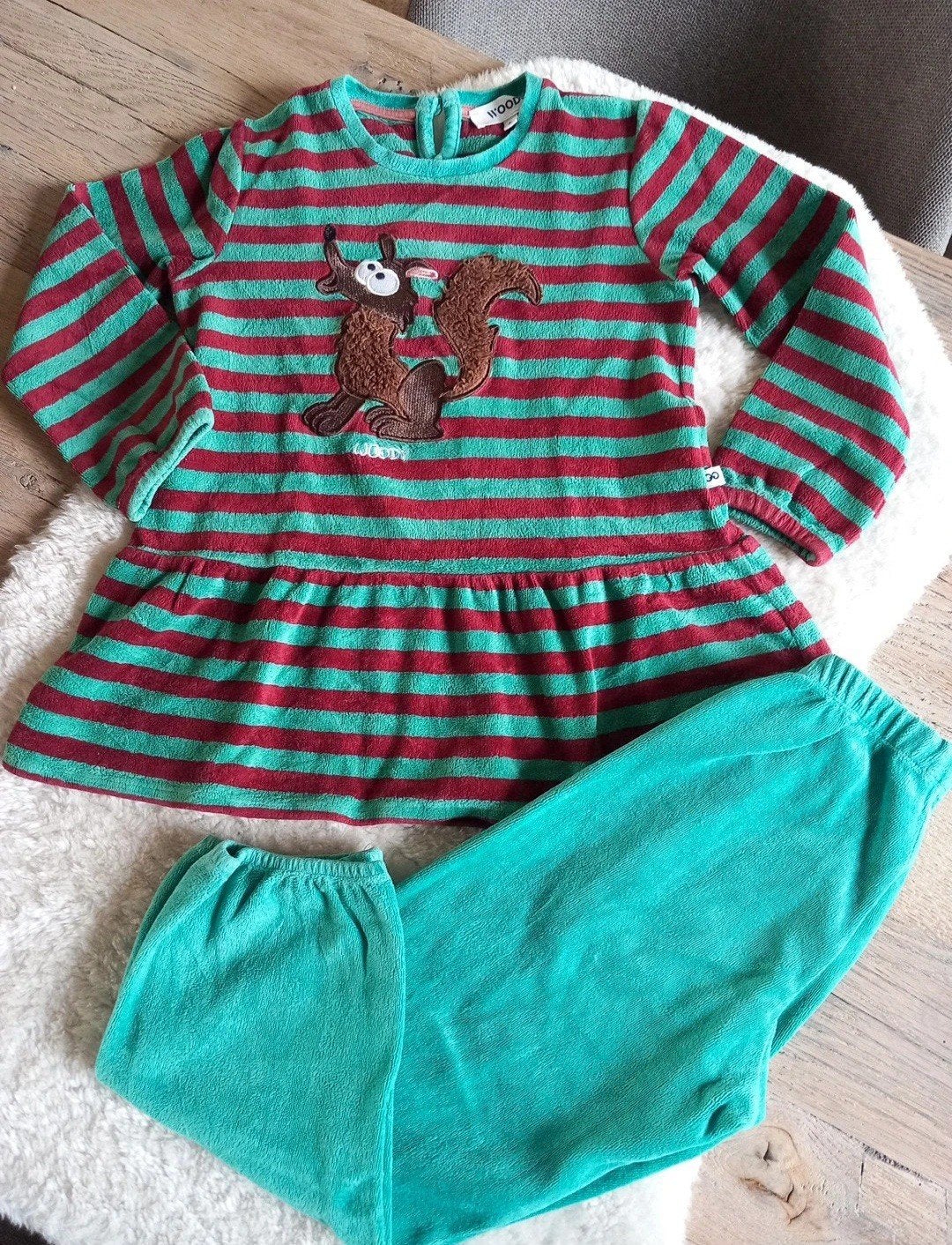 woody pyjama winter maat 6 jaar / badjas maat 116, Nacht- of Onderkleding, Gebruikt, Meisje, Ophalen of Verzenden