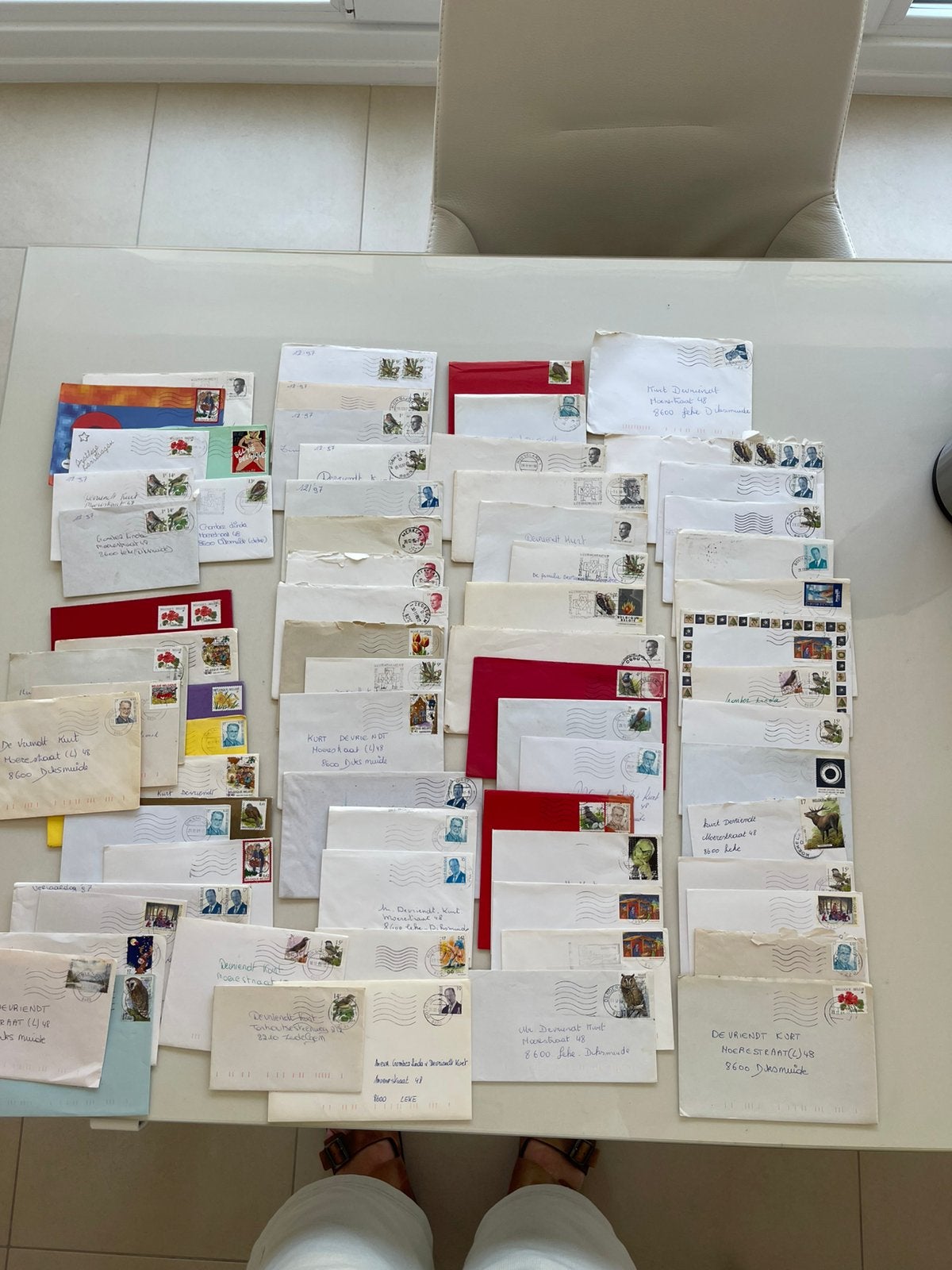 lot   Belgische postzegels uit de jaren '80 en '90., Postzegels en Munten, Ophalen of Verzenden