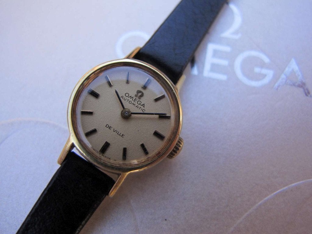 Vintage Omega automatique De Ville c. 1970 révisée !, Bijoux, Sacs & Beauté, Montre-bracelet, Enlèvement ou Envoi, Or, 1960 ou plus tard
