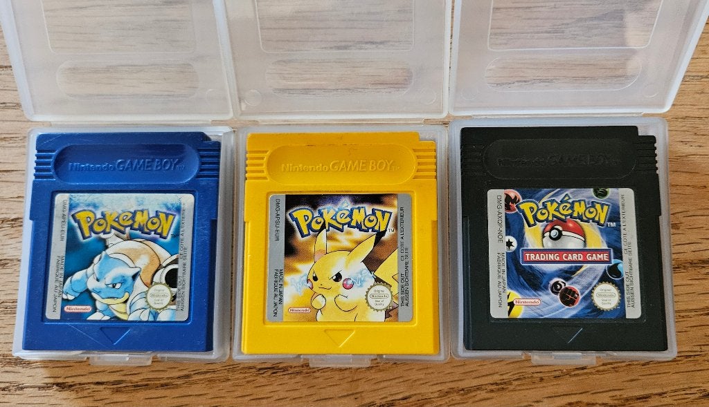 Originele Pokémon Blue Yellow + Trading Card Game Game Boy, Ophalen of Verzenden, Zo goed als nieuw