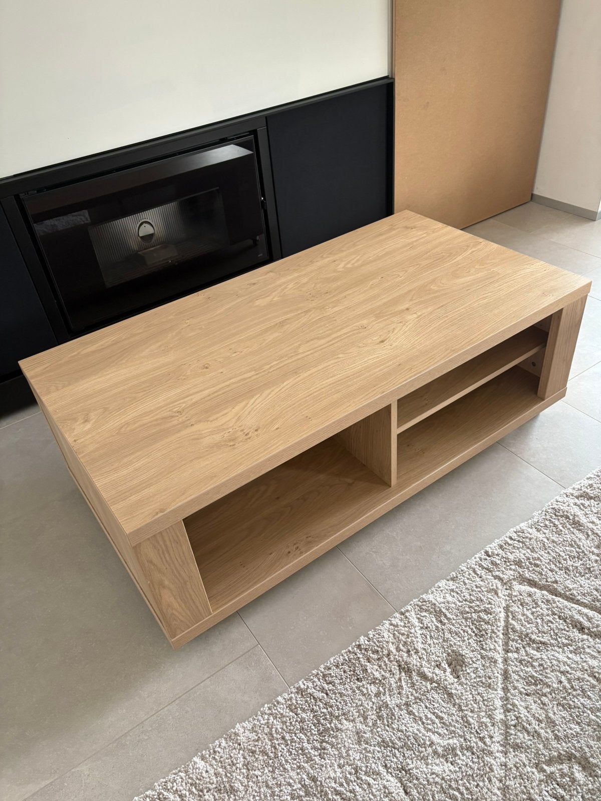 Salontafel of tv meubel, Ophalen, Gebruikt, 100 tot 150 cm, 50 tot 100 cm