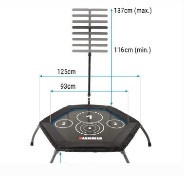 Hammer: Cross Jump Fitness Trampoline, Ophalen, Benen, Nieuw, Crosstrainer