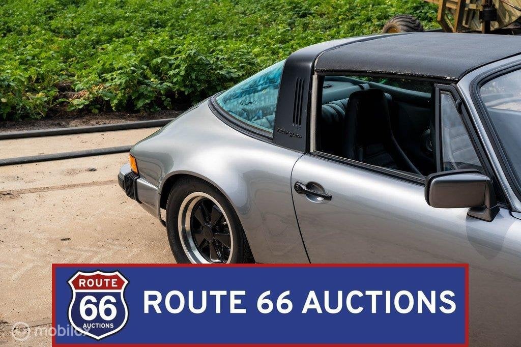 Porsche 911 Targa | 1975 | Route 66 Auctions, Auto's, Zwart, Bedrijf, Overige carrosserie, Porsche