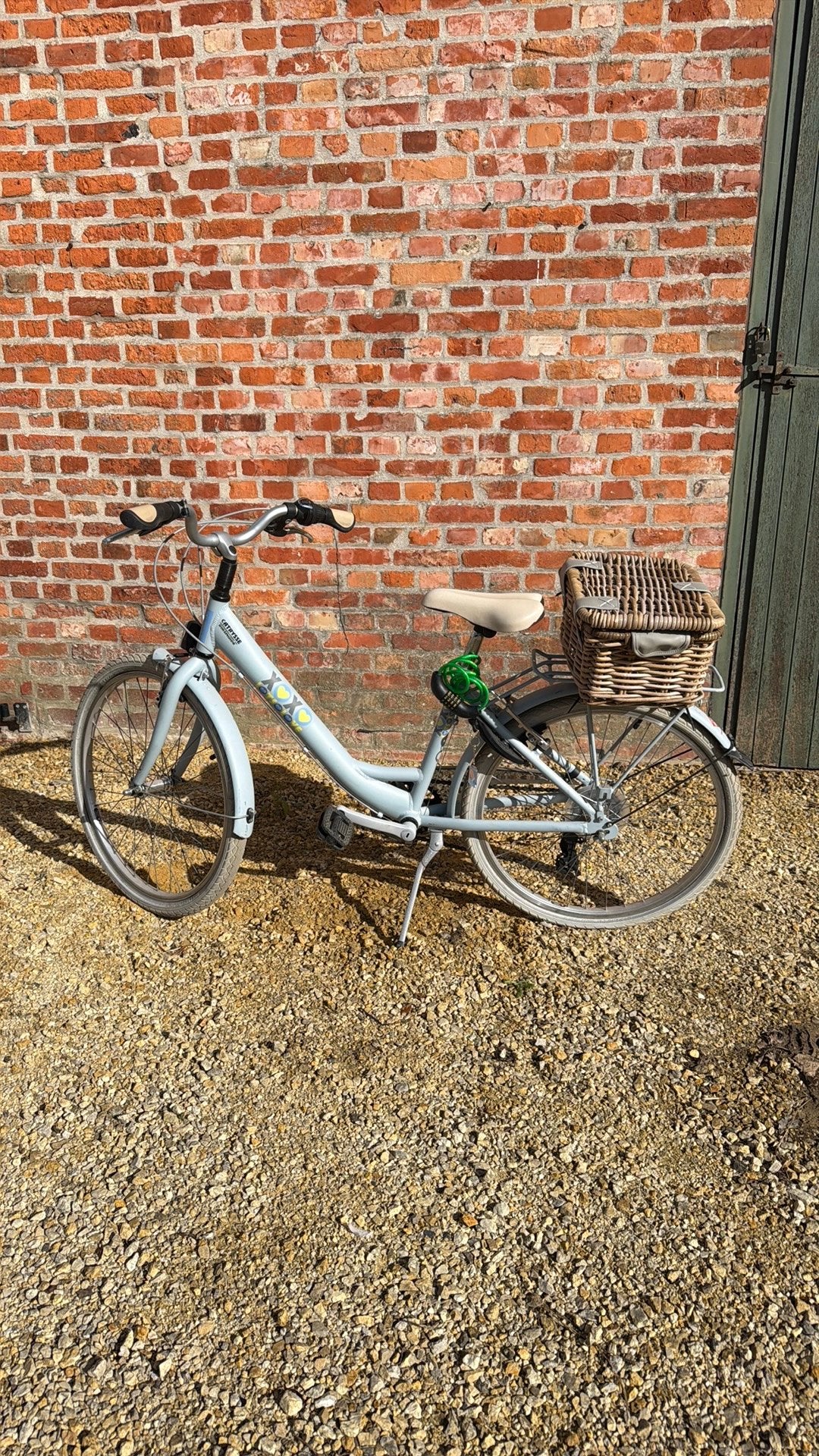 Meisjes fiets grijs 24 inch, Ophalen, Zo goed als nieuw, 24 inch
