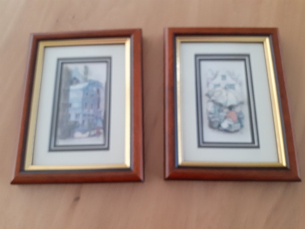 Cadres Anton Pieck, Enlèvement, Comme neuf, Fait main, Œuvre encadrée