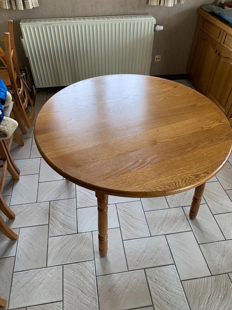 Keukentafel en stoelen, Huis en Inrichting, Tafels | Eettafels, Ophalen, Zo goed als nieuw