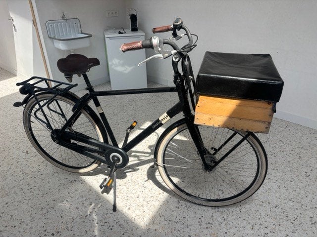 Zwarte vintage herenfiets Sparta Mojo - maat 53, Ophalen, Sparta, Gebruikt, Versnellingen