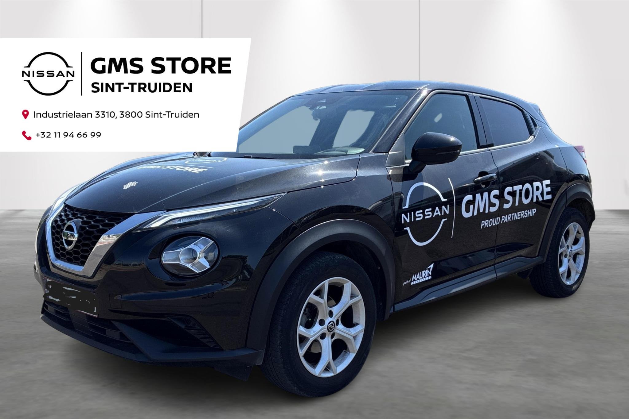 Nissan Juke 1.0 DIG-T 114 DCT N-Connecta automaat, airco, ac, Auto's, Nissan, Stof, Zwart, Parkeersensor, Zwart
