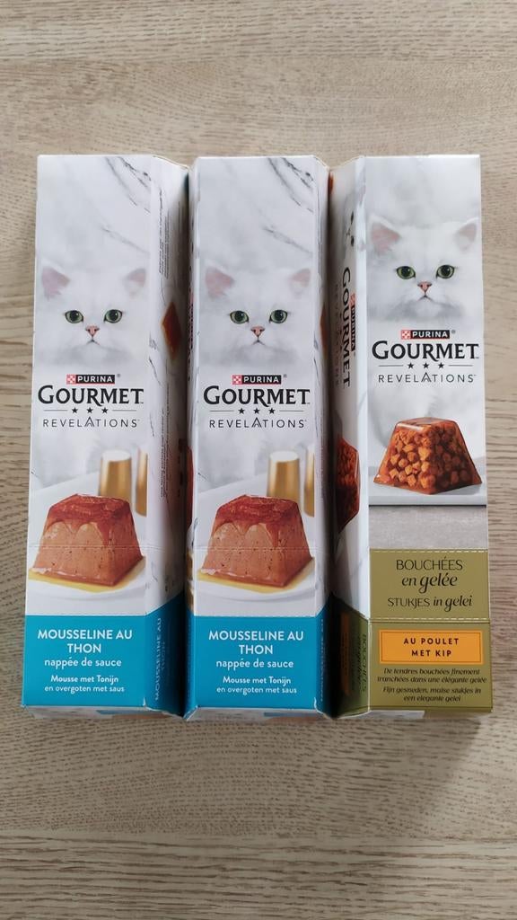 3 dozen Gourmet kattenvoer, Dieren en Toebehoren, Ophalen of Verzenden, Nieuw