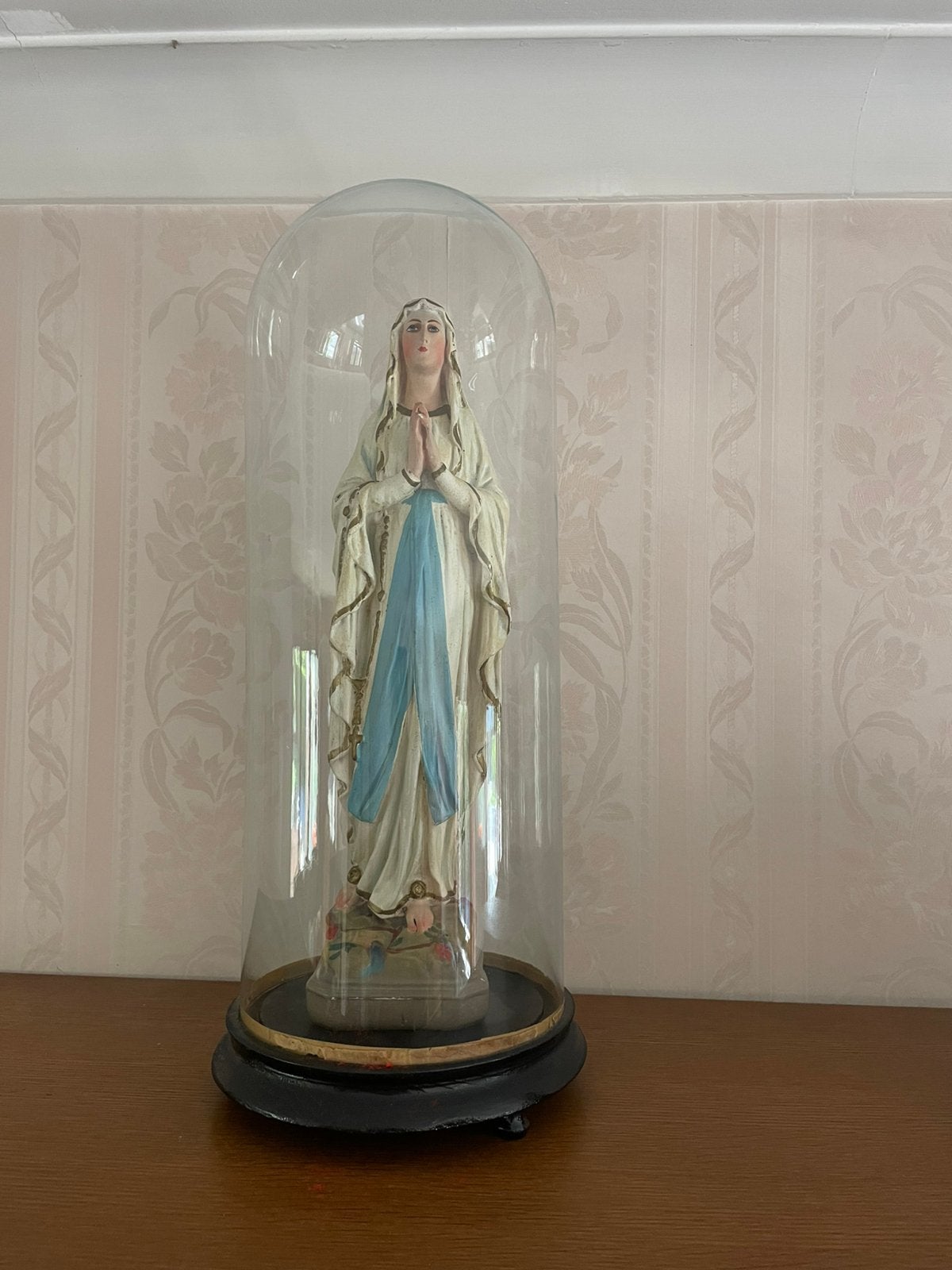 Mariabeeld onder stolp, Antiek en Kunst, Ophalen
