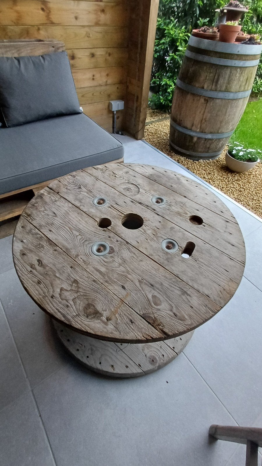 Haspel tafeltje, Tuin en Terras, Tuintafels, Ophalen