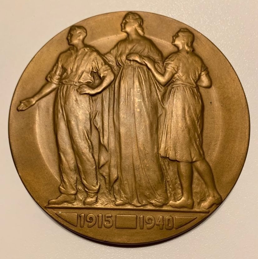 Medaille, Penning, Nationaal Werk Oorlogswezen 1915-1940, Collections, Enlèvement ou Envoi, Armée de terre, Ruban, Médaille ou Ailes
