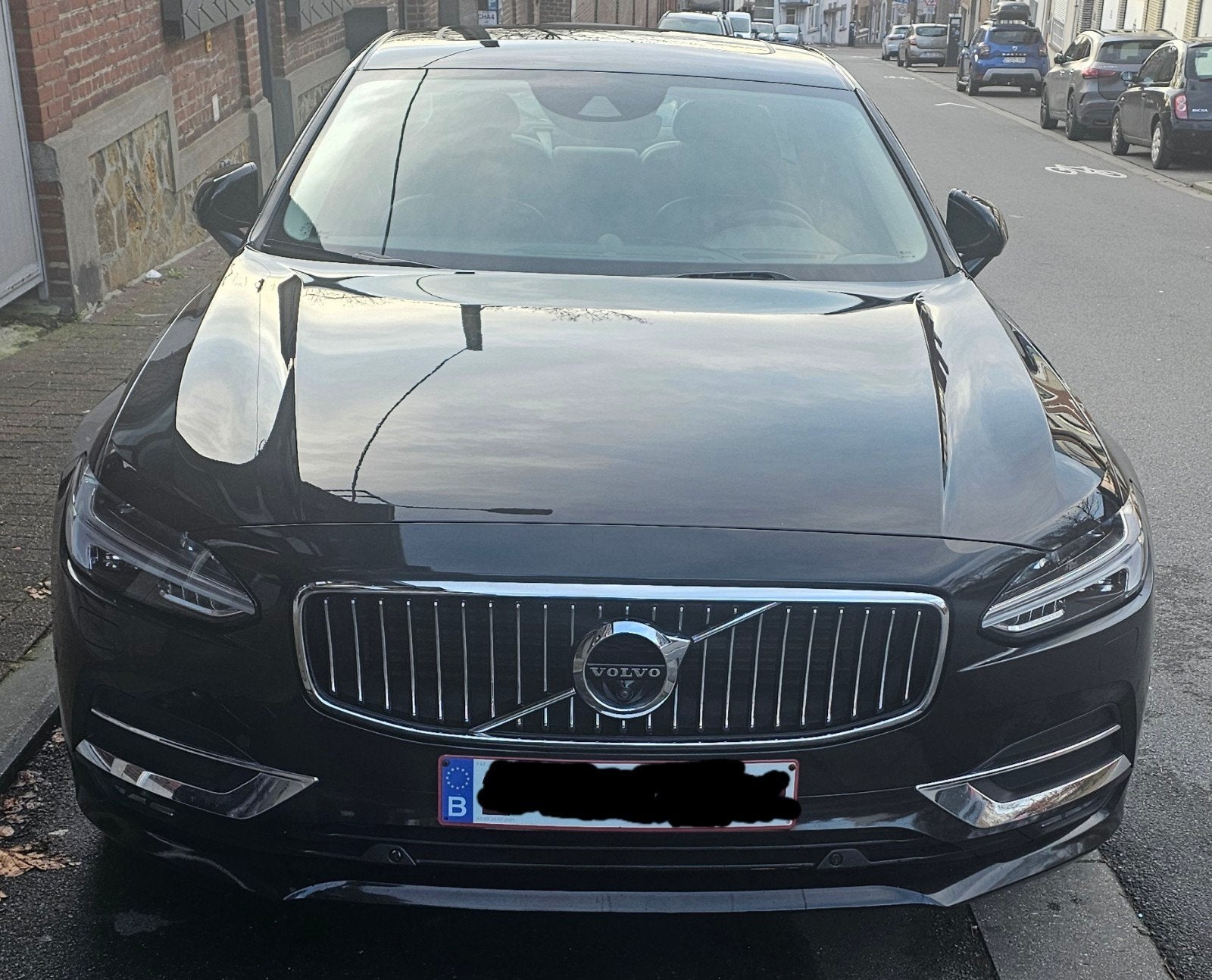 Volvo S90 D4 Inscription, Auto's, Volvo, 4 deurs, Zwart, Leder, Particulier
