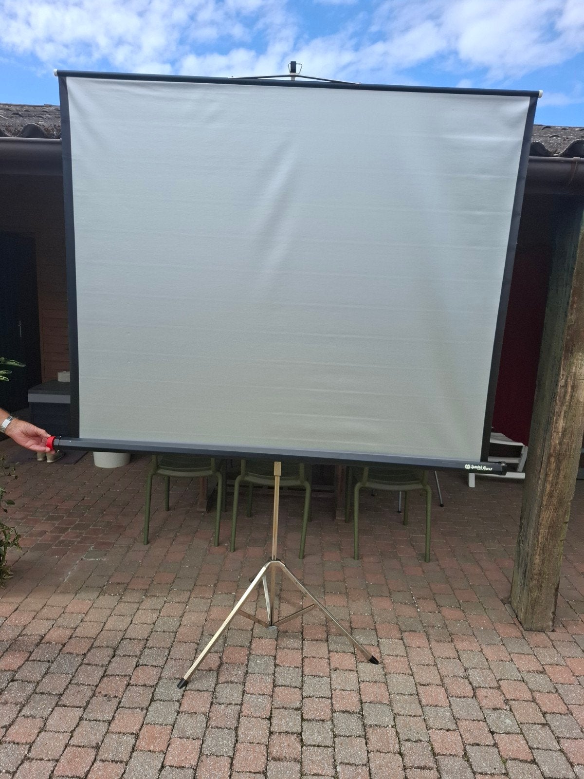 Projector scherm voor oa diavoorstelling, Ophalen, Handmatig