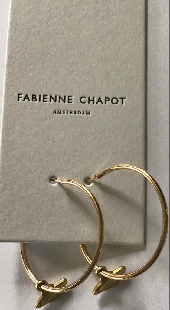 Fabienne Chapot, FC oorbellen, Ophalen of Verzenden, Gebruikt, Goud, Hangers
