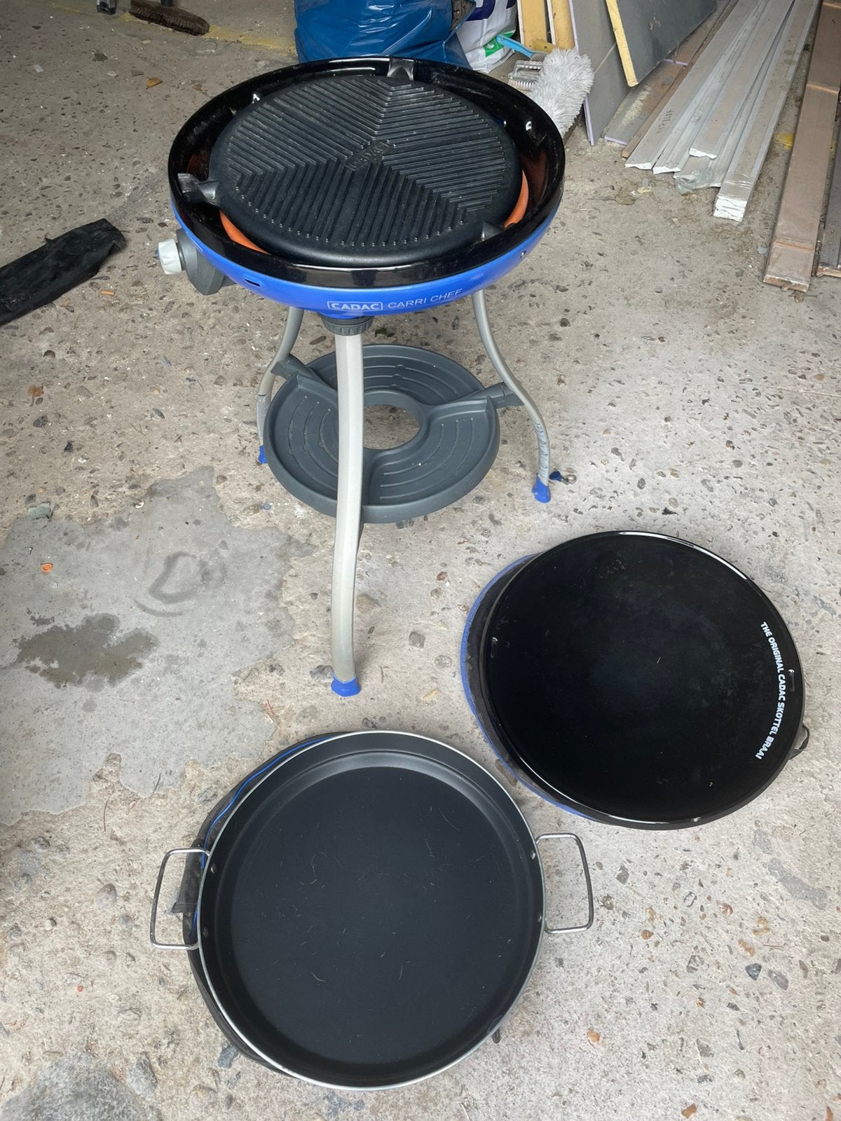CADAC Carri Chef gasbarbecue – met Skottel & paellapan, Ophalen, Gebruikt