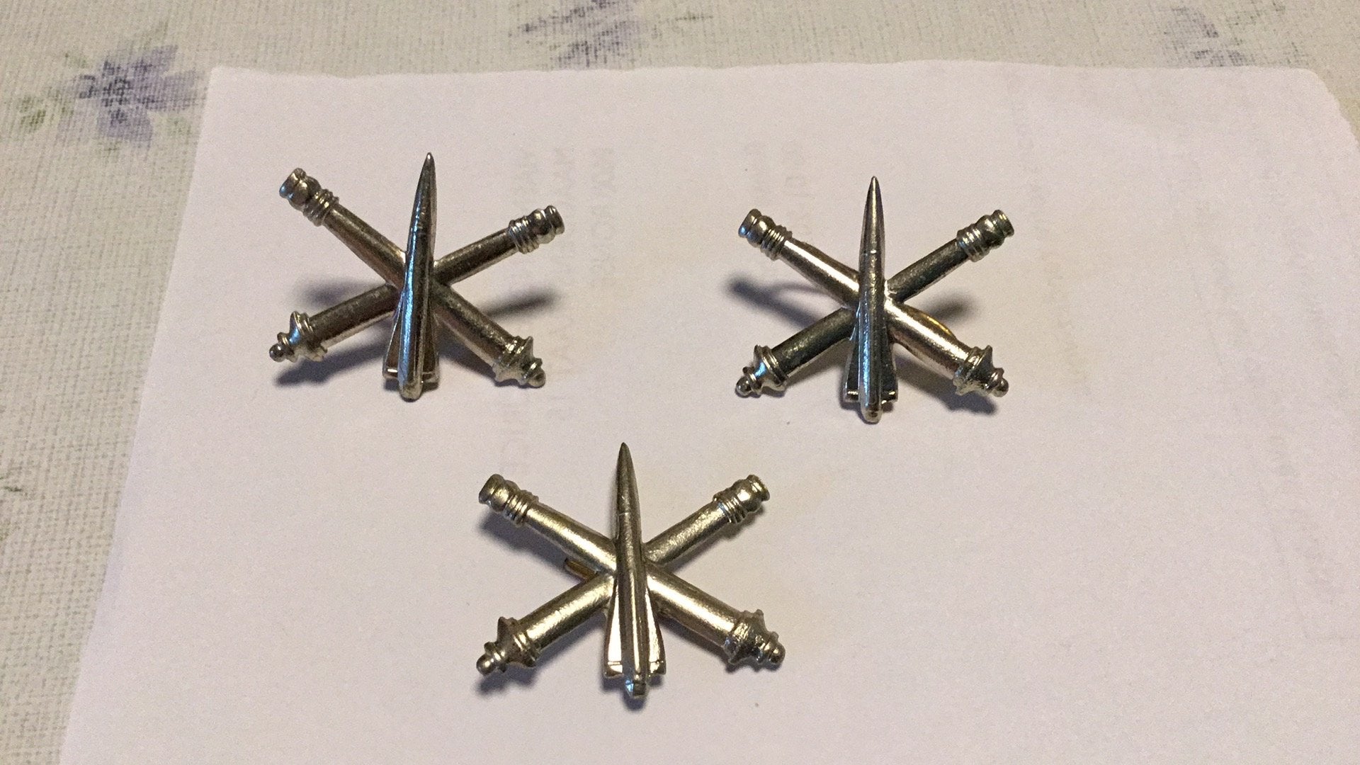 Insigne d'artillerie, Enlèvement ou Envoi