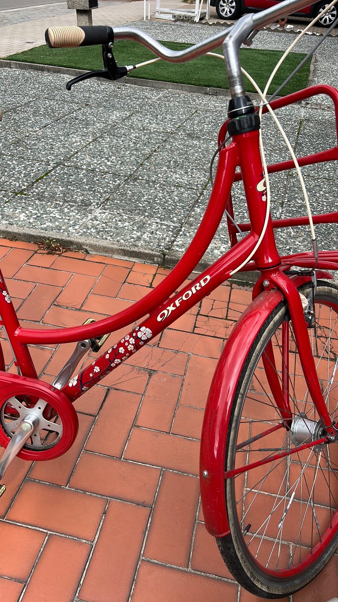 Dames fiets Oxford, Ophalen