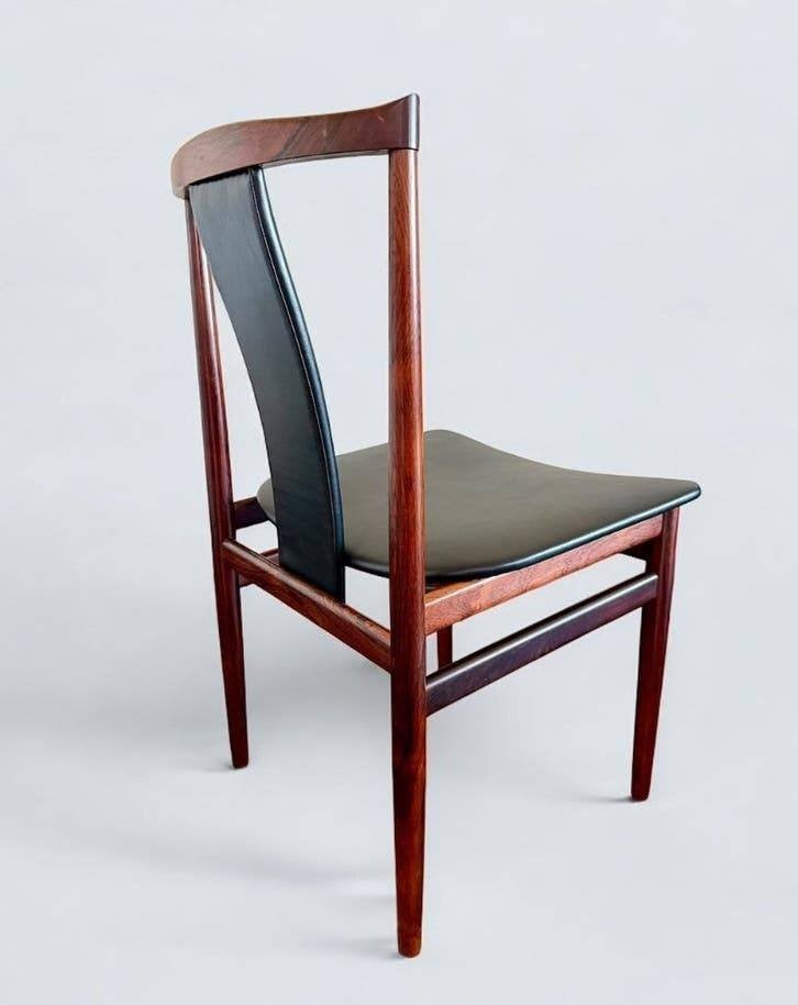 Set van 4  vintage Deense  palissander stoelen, Ophalen