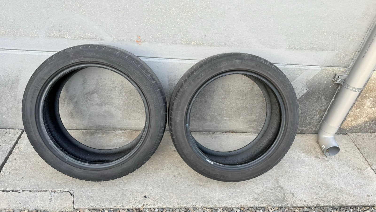 225 / 45 / R17 banden Dunlop, Ophalen