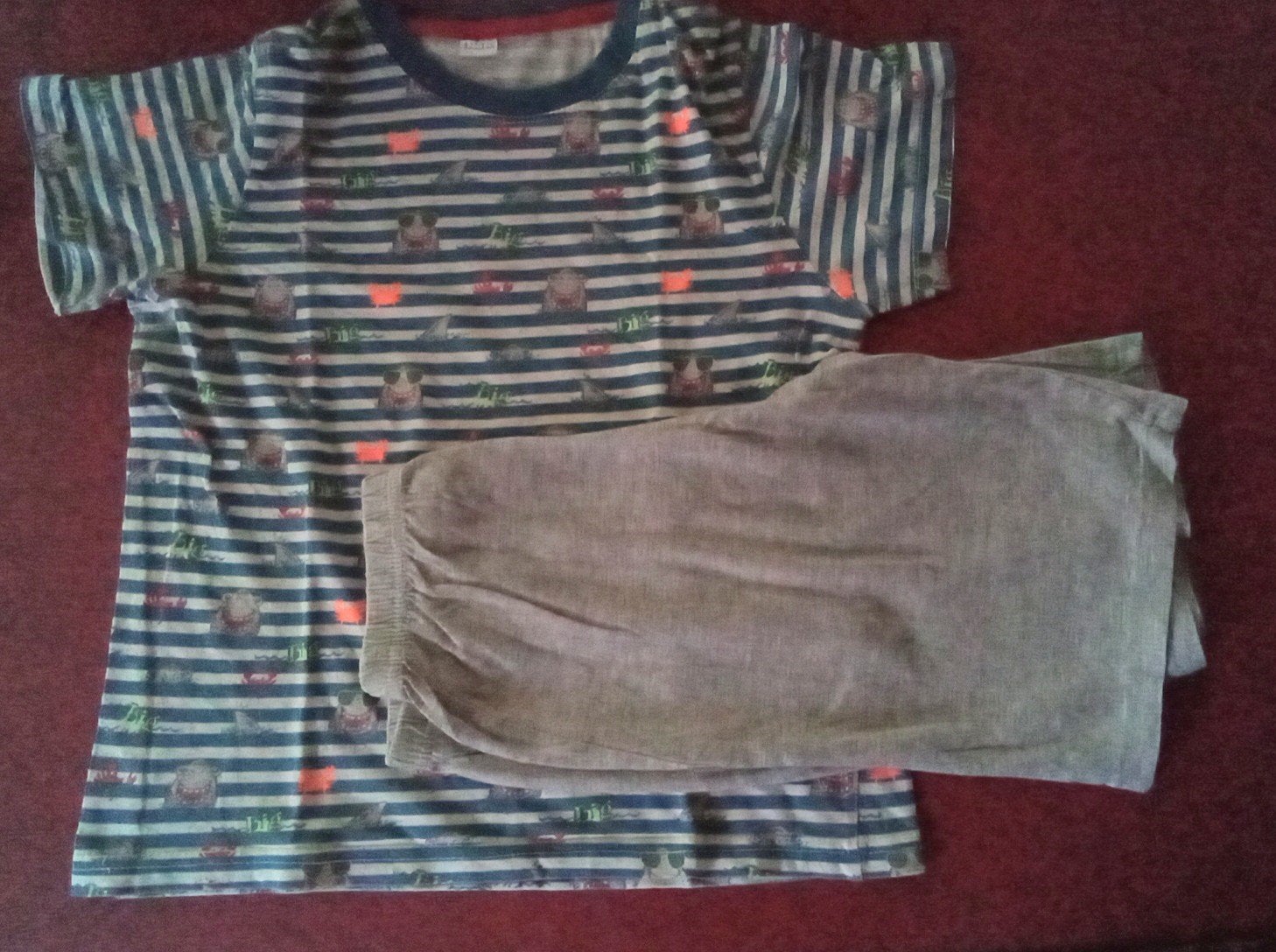 Pyjama korte broek M122-128, Kinderen en Baby's, Ophalen of Verzenden, Zo goed als nieuw, Jongen, Nacht- of Onderkleding