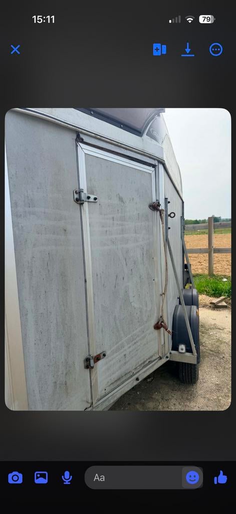 Paardentrailer atec, Dieren en Toebehoren, Ophalen, Gebruikt