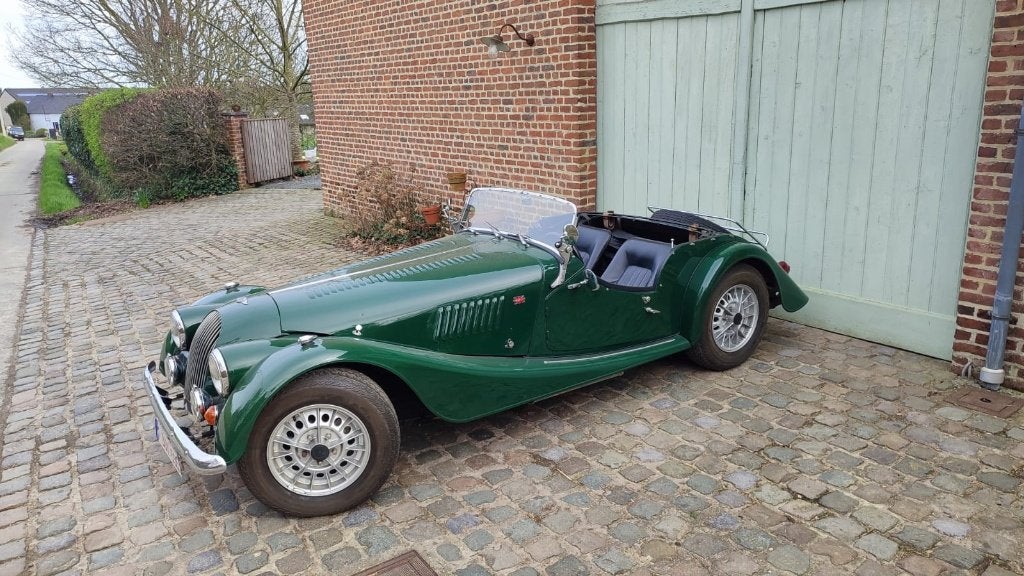 Morgan Plus 8, Achterwielaandrijving, Zwart, Cabriolet, Leder