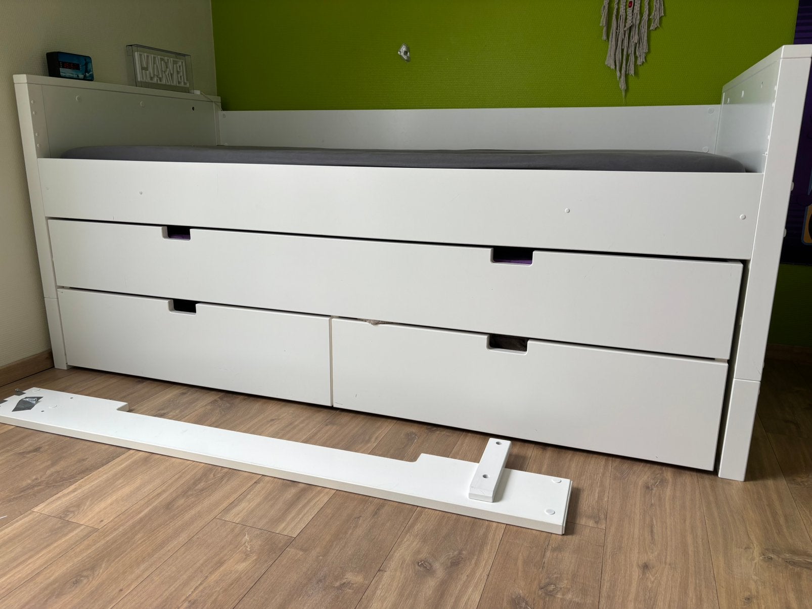 Bopita bed mix & match + bedlade + kastlades, Kinderen en Baby's, Kinderkamer | Bedden, Ophalen, Zo goed als nieuw, Matras