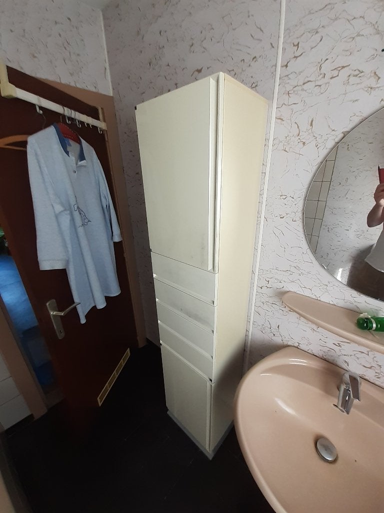 Badkamerkast ALLIBERT Ladenkast opbergkast, Ophalen