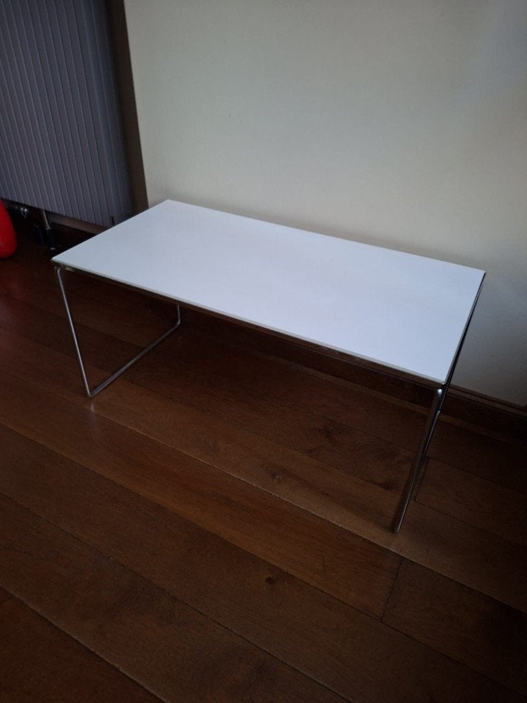 Table d'appoint Brabantia, modèle long réversible blanc/bleu, 55 à 75 cm, Enlèvement ou Envoi, Synthétique, Utilisé
