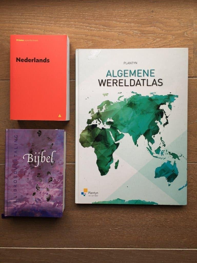 algemene wereldatlas, woordenboek, Bijbel, Ophalen of Verzenden, Gelezen