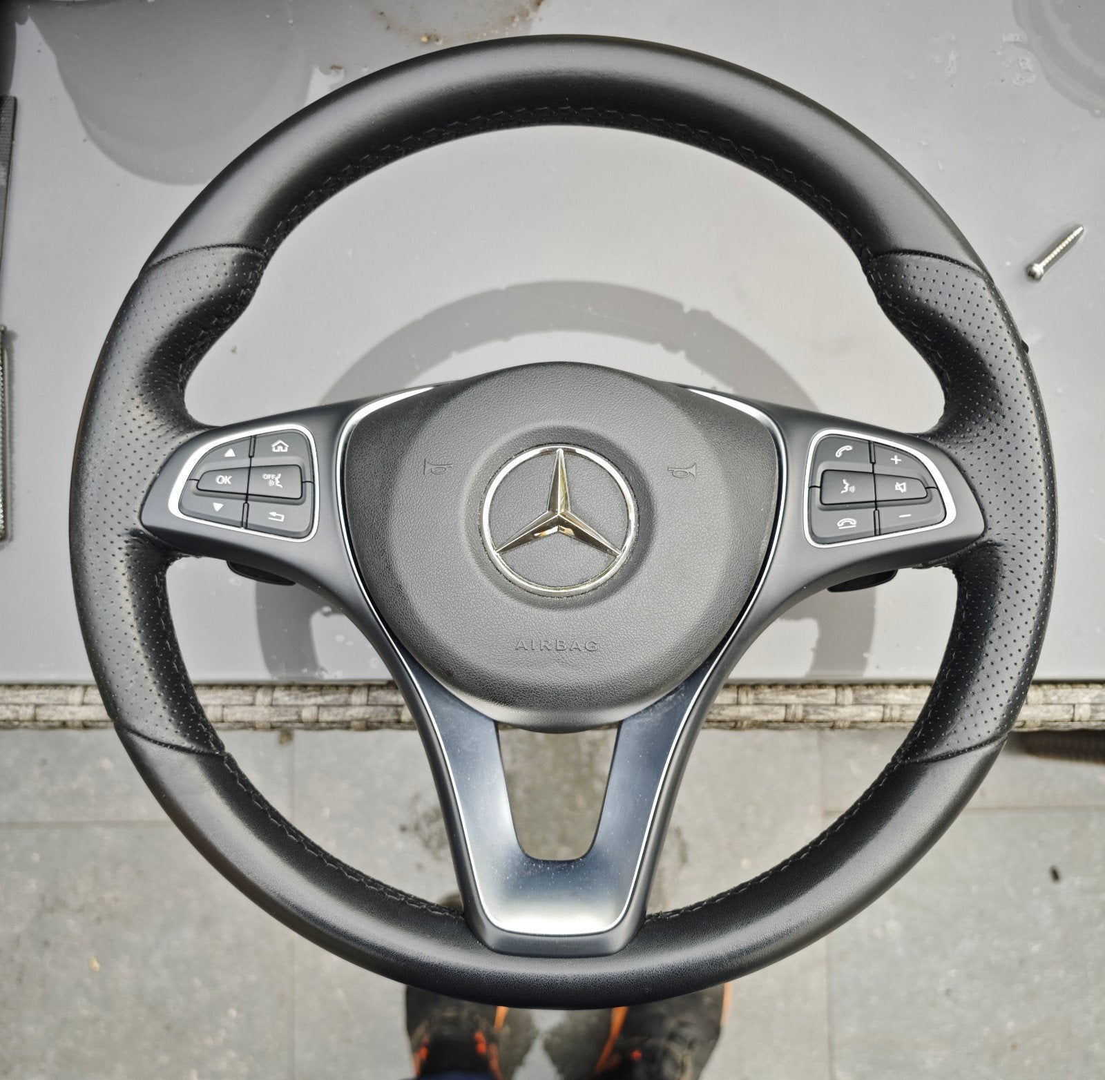 Volant multifonctions Mercedes avec air bag et palettes, Autos : Pièces & Accessoires, Enlèvement, Utilisé, Mercedes-Benz