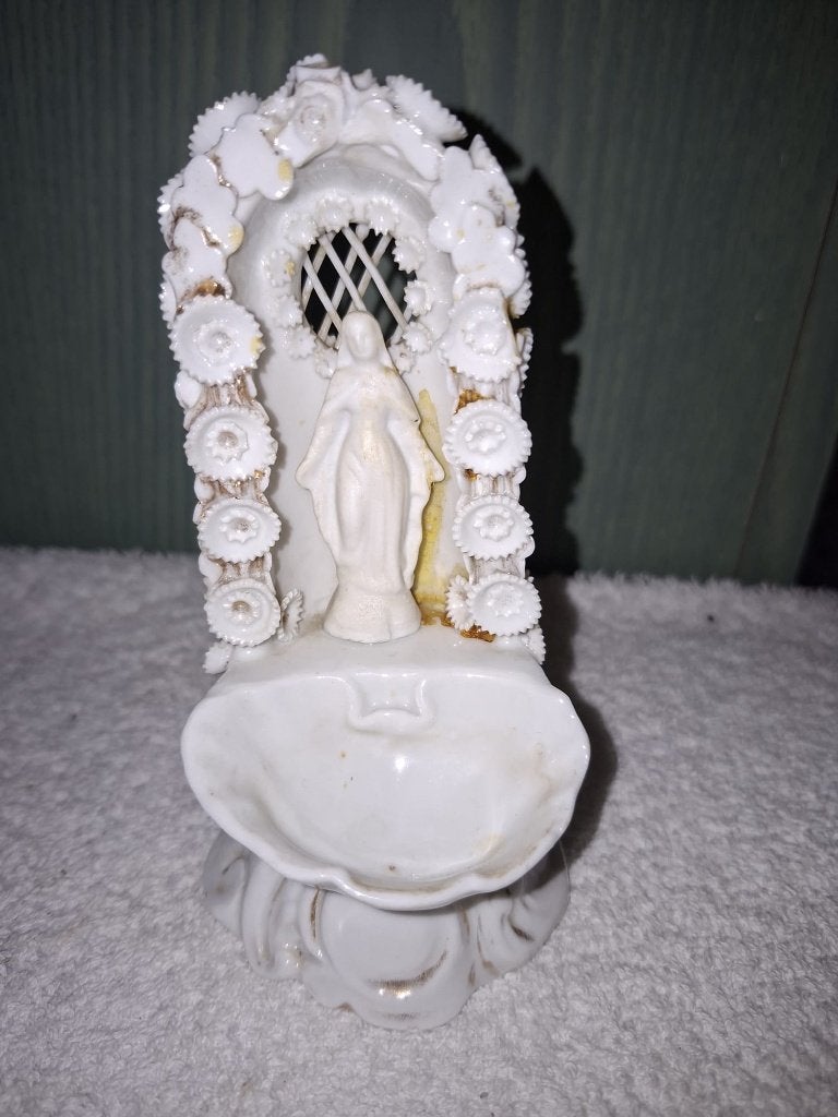 porseleinen wijwater kappelletje, 1800-1900, Ophalen of Verzenden