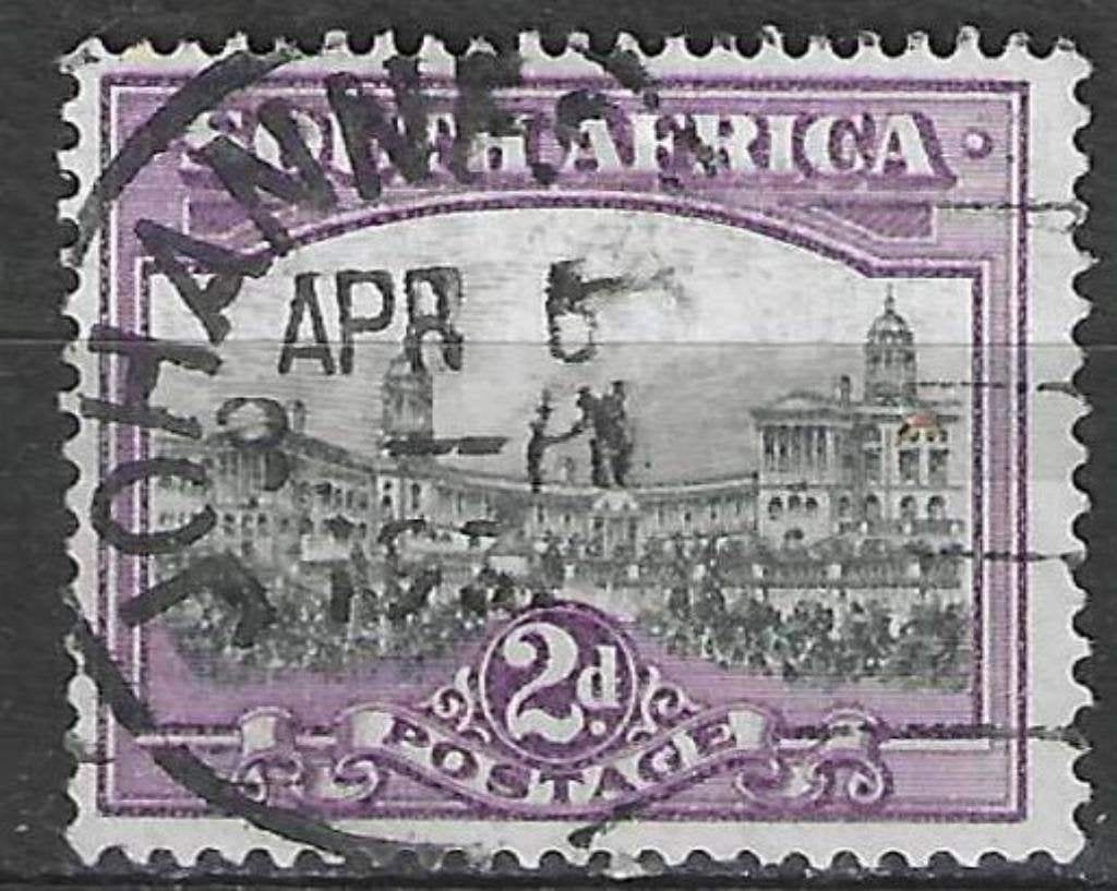 Afrique du Sud 1927/1928 - Yvert 24 - Palais de retori (ST), Envoi, Afrique du Sud, Affranchi