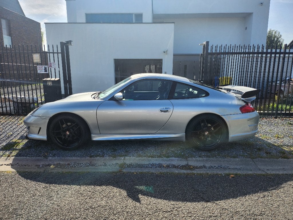 Porsche 996, Auto's, Automaat, Achterwielaandrijving, Zwart, Leder en Stof