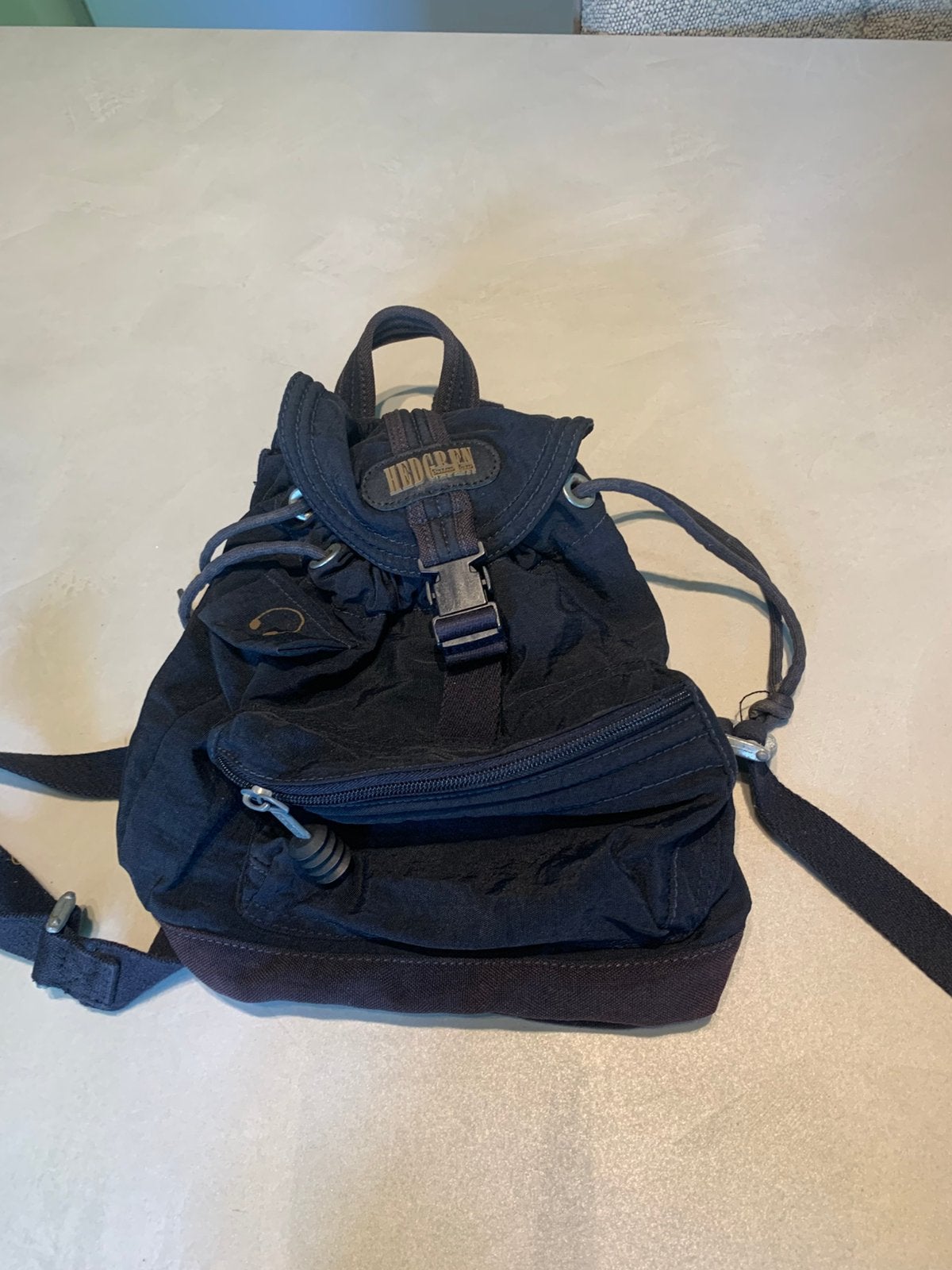 Vintage Hedgren Outdoor Gear Rugzak – Donkerblauw 90s Y2K, Ophalen of Verzenden, Zo goed als nieuw