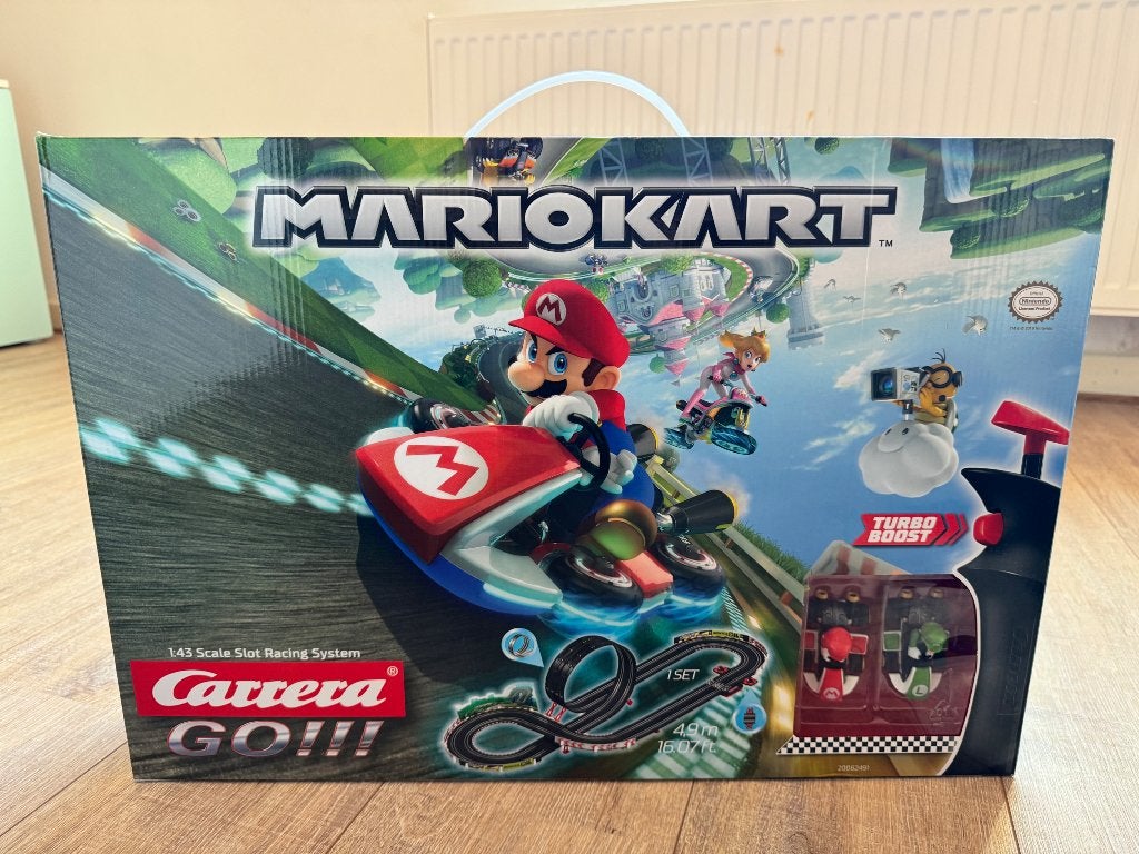 Super Mario racebaan, Racebaan, Carrera, Ophalen of Verzenden, Zo goed als nieuw