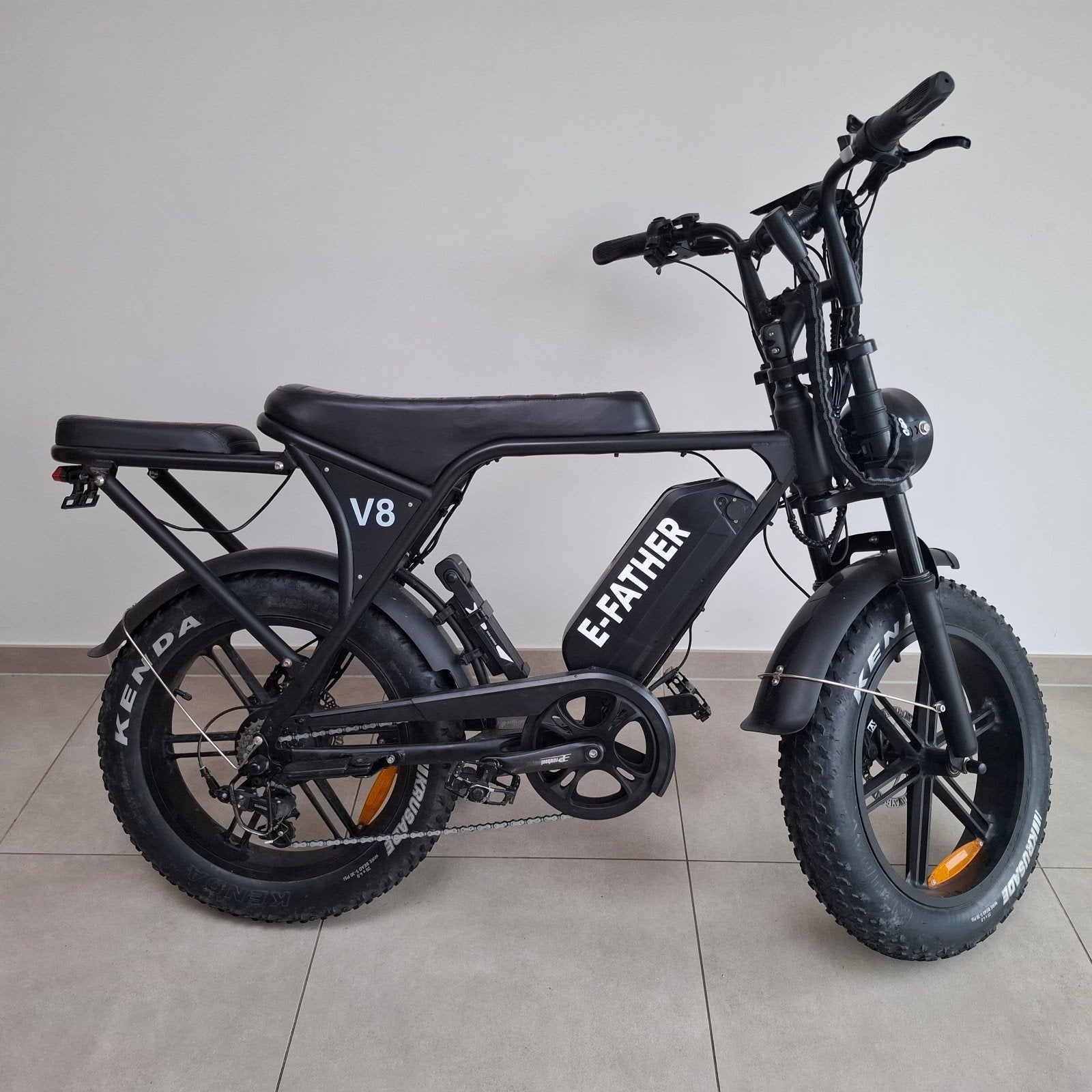 Fat Bike La Souris E-Father V8 + siège arrière supplémentair, Enlèvement