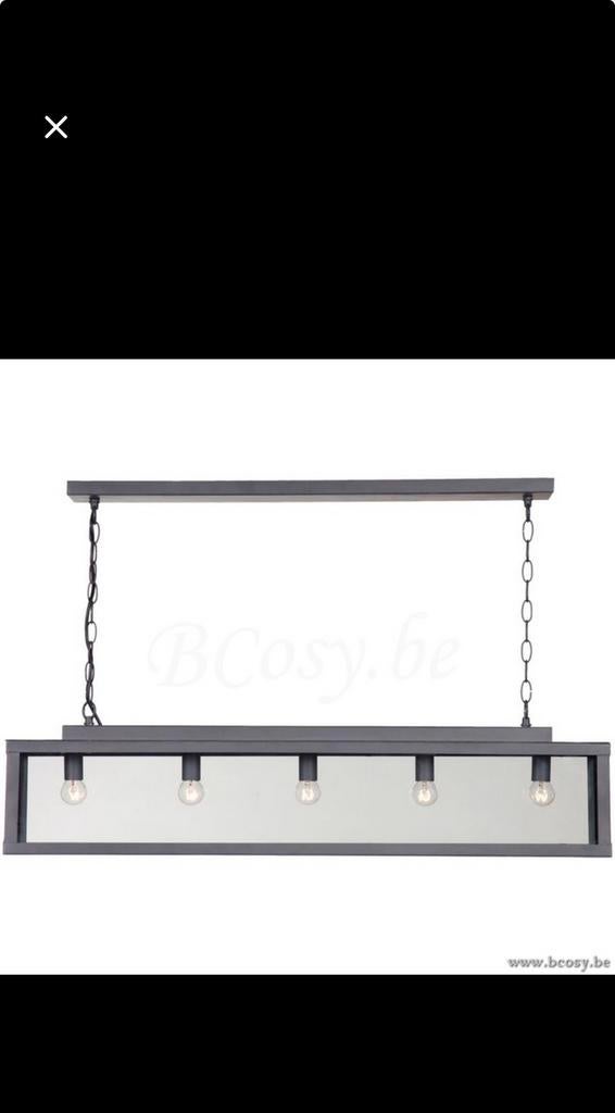 Industriële design hanglamp Linea Verdace, Ophalen, Zo goed als nieuw, Glas, Industrieel