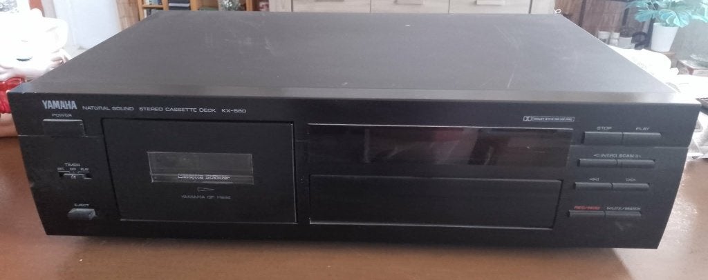 platine cassette stéréo Yamaha KX-580, Ophalen of Verzenden, Enkel