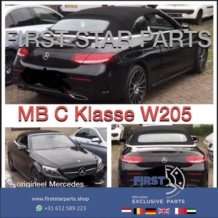 C205 compleet Cabriodak Mercedes C Klasse 2018 zwart dak 205, Auto-onderdelen, Gebruikt, -, Ophalen of Verzenden, -