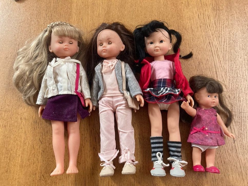Les cheries Corolle poppen 33cm lot, Ophalen of Verzenden, Zo goed als nieuw