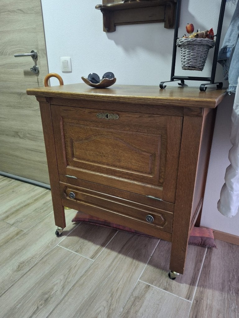 Meuble en chêne petit secrétaire, Maison & Meubles, Enlèvement, Utilisé