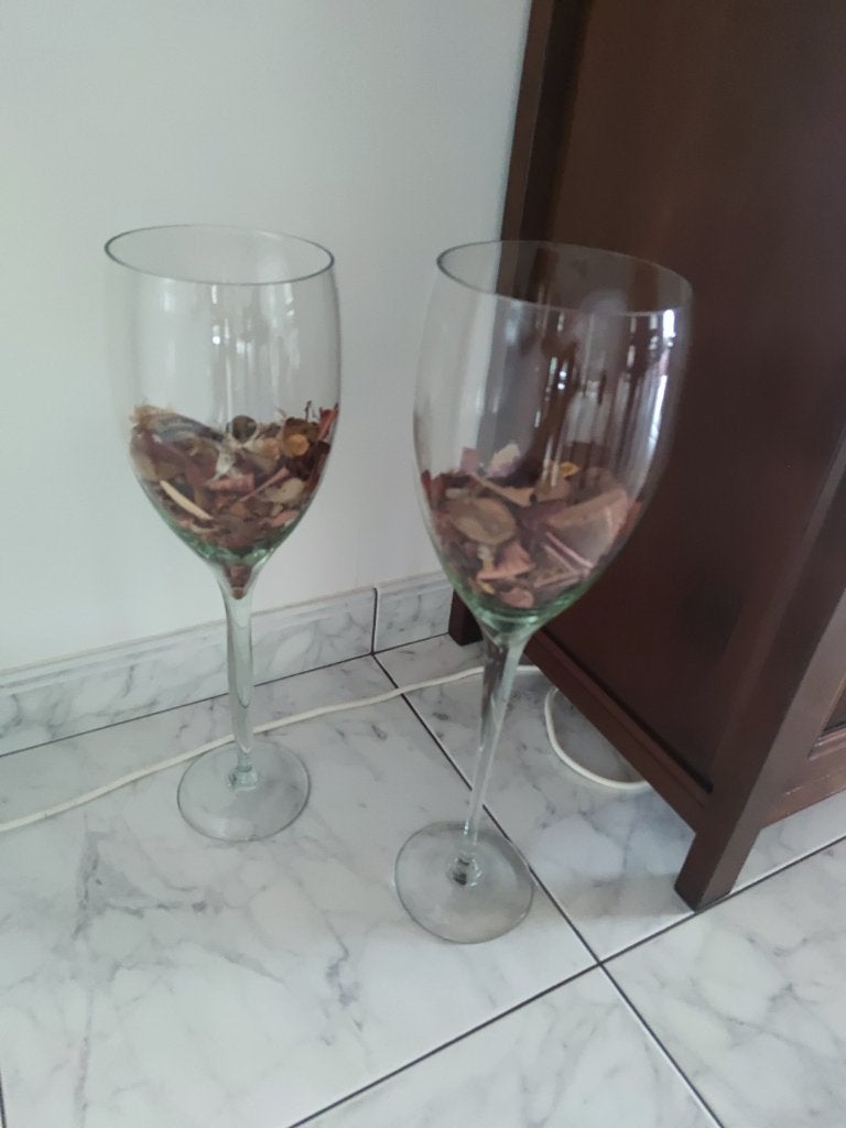 Vase en verre, Maison & Meubles, Accessoires pour la Maison | Vases, Transparent, Comme neuf, Verre, Enlèvement