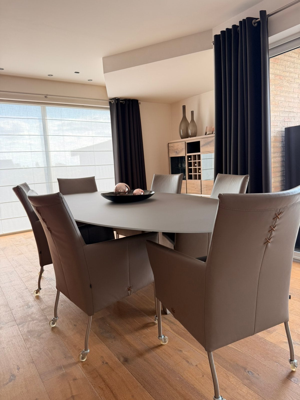 Eettafel met 6 stoelen, Enlèvement, Comme neuf