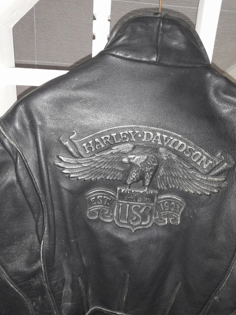 Harley Davidson Lederen jas, Motoren, Ophalen, Heren, Jas | leer, Harley davidson