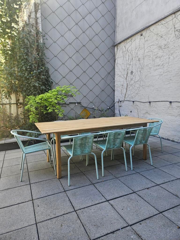 8 Tuinstoelen, Tuin en Terras, Tuintafels, Gebruikt, Kunststof, Ophalen